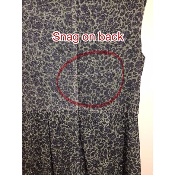 Hutch Women Kari Midi Dress Sz. Med Green Cheetah Print Slinky Sexy Sleeveless - Picture 6 of 12